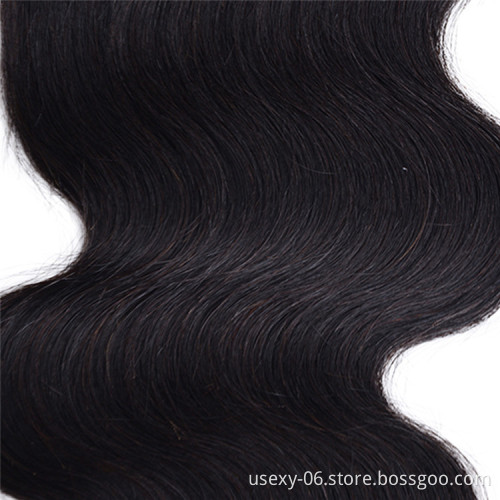 Wholesale Malaysian Raw Virgin Hair 100% Human Hair Body Wave Swiss Lace 4*4 Closure